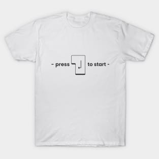 Press Enter to Start T-Shirt